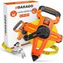 Gakago Cinta Métrica 50m - Enrollable de 3 Pliegues Con Palanca de Plegado - Mango Ergonómico y Antideslizante - Rollo Con Punta