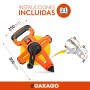 Gakago Cinta Métrica 50m - Enrollable de 3 Pliegues Con Palanca de Plegado - Mango Ergonómico y Antideslizante - Rollo Con Punta
