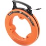 KLEIN TOOLS 56335 - Cinta de acero plana para pescado, cinta de acero de resorte de 25 pies de ancho de 1/4 pulgadas, punta de