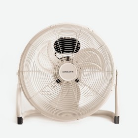 CREATE / AIR FLOOR RETRO/Industrial Floor Fan Sand/Fan 16 inches, Powerful Airflow, 3 Speeds, Quiet, Lightweight, Non-Slip Feet,