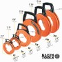 KLEIN TOOLS 56335 - Cinta de acero plana para pescado, cinta de acero de resorte de 25 pies de ancho de 1/4 pulgadas, punta de