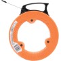 KLEIN TOOLS 56335 - Cinta de acero plana para pescado, cinta de acero de resorte de 25 pies de ancho de 1/4 pulgadas, punta de