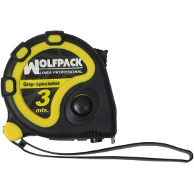 WOLFPACK LINEA PROFESIONAL - Flexometro 3 Metros Con Freno Grip Special