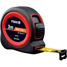 FISCO AP3M/D Flexómetro Clase II con Caja de ABS recubierta de Goma (3 m x 13 mm) Negro