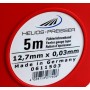Helios-preisser 611503-5m cinta galga x 13 mm, incluyendo plástico caja de 0,03 mm, 0