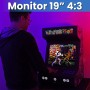 Arcade recreativa, Construida en Acero, 8 Botones Arcade de Tipo Americano, Intel N100 16GB RAM y 256GB SSD, Dual Boot Windows