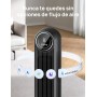 Dreo 20dB Ventilador de Pie Silencioso, Ventiladores de Torre con Velocidad de 7,6 m/s, 4 Velocidades, Rotación de 90°,