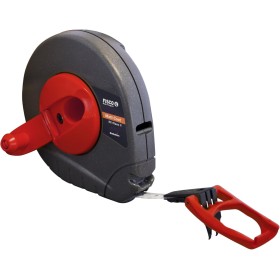 Fisco Satellite - Cinta métrica Clase II con cinta de acero y final de cinta B4 con uña (10 m x 10 mm)