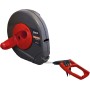 Fisco Satellite - Cinta métrica Clase II con cinta de acero y final de cinta B4 con uña (10 m x 10 mm)
