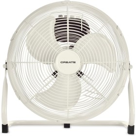 CREATE / AIR FLOOR RETRO/Industrial floor fan White Roto/Fan 16 inches, powerful airflow, 3 speeds, quiet, lightweight, non-slip