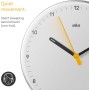 Braun Clásico Reloj de Pared analógico Movimiento de Cuarzo silencioso, fácil de Leer, 23 cm de diámetro en Color Negro, Modelo