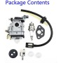 HomeVortex Kit de carburador de motor para Kawasaki TH23 TH26 TH34 23CC-35CC recortadora y desbrozadora, pieza de repuesto con