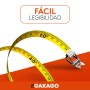 Gakago Cinta Métrica 50m - Enrollable de 3 Pliegues Con Palanca de Plegado - Mango Ergonómico y Antideslizante - Rollo Con Punta