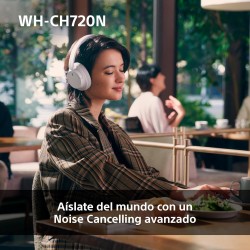 Sony WH-CH720N Auriculares Inalámbricos Bluetooth Noise Cancelling de Diadema, Sonido de , modo Sonido Ambiente, Diseño Ligero,