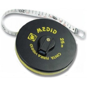 Medid MD/121020GF Cinta métrica de fibra con uña plegable, 20 m