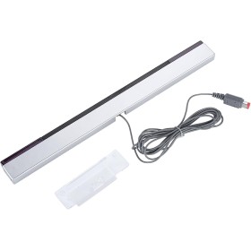Barra de Sensor para Wii Infrared IR Signal Ray Sensor Bar Receptor con Cable Y Amplificador, Soporte para Consola WII,