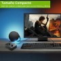 LiNKFOR Conmutador de Audio Estéreo de 3,5mm 2(1)-In-1(2)-out Switcher de Audio Estéreo Bidireccional 2 Entradas 1 Salida/1
