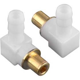 2 conectores de codo de combustible de carburador para uso con 14 líneas compatibles con 692317 y otros