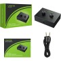 LiNKFOR Conmutador de Audio Estéreo de 3,5mm 2(1)-In-1(2)-out Switcher de Audio Estéreo Bidireccional 2 Entradas 1 Salida/1