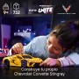 LEGO Technic Chevrolet Corvette Stingray Kit de Maqueta de Coche Deportivo de Juguete, Vehículo con Puertas y Capó Que se Abren,
