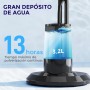 HOMCOM Nebulizer Fan Standing Fan with Oscillating Water 75 W Timer Tank 3.2L Remote Control 3 Speeds 3 Blades and LED Display