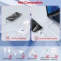 bakibo Adaptador Lightning a USB C Audio, Adaptador USB C a Lightning AUX para Auriculares Admiten Micrófono y Controles en