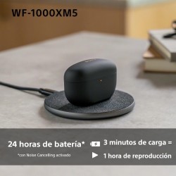 Auriculares inalámbricos con Noise Cancelling SONY WF-1000XM5, bluetooth, auriculares in-ear, micrófono, hasta 24 horas de