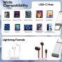 bakibo Adaptador Lightning a USB C Audio, Adaptador USB C a Lightning AUX para Auriculares Admiten Micrófono y Controles en