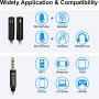 SUCESO Adaptador Jack Micro y Auriculares, Cable Splitter Divisor Micrófono y Audio Cable Divisor de Audio micrófono 3.5mm Macho