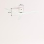 CREATE / WINDCALM/Ceiling fan with white light with remote control/40W, silent, Ø132 cm, 6 speeds, 3 light temperatures, timer,
