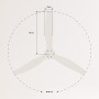 CREATE / WINDCALM/Ceiling fan with white light with remote control/40W, silent, Ø132 cm, 6 speeds, 3 light temperatures, timer,