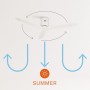 CREATE / WINDCALM/Ceiling fan with white light with remote control/40W, silent, Ø132 cm, 6 speeds, 3 light temperatures, timer,
