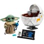 LEGO Star Wars 75403 Grogu con Aerocuna, Figura Articulada de Baby Yoda de Juguete y Minifigura, Decoración de Habitación