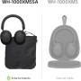 Sony WH-1000XM5SA Auriculares inalámbricos Premium con Estuche Blando y Noise Cancelling, Bluetooth, Llamadas de Calidad,