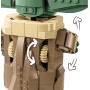 LEGO Star Wars 75403 Grogu con Aerocuna, Figura Articulada de Baby Yoda de Juguete y Minifigura, Decoración de Habitación