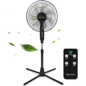 Taylor Swoden Standing Fan with Remote Control, 7 Steps Powerful and Quiet, LED Display, 9H Timer, 3 Speeds and 3 Modes