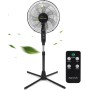 Taylor Swoden Standing Fan with Remote Control, 7 Steps Powerful and Quiet, LED Display, 9H Timer, 3 Speeds and 3 Modes