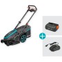 GARDENA Cortacésped de Alto Rendimiento PowerMax Duo 46/36V de Doble Cuchilla con batería P4A
