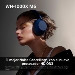 Sony WH-1000XM6 Auriculares de Lujo Bluetooth inalámbricos con Noise Cancelling, Sonido de Alta resolución, cómodos, diseño
