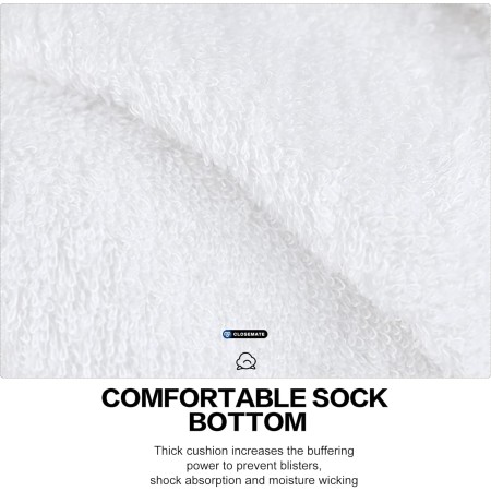 CLOSEMATE Calcetines Tobilleros Hombre Deporte Algodon Cortos Deportivos Sin Costuras Trabajo Transpirables Quarter Socks Negros