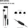 Sony MDR-EX110AP - Auriculares in-ear (con micrófono, control remoto integrado), Color negro, Alámbrico