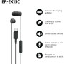 Sony MDR-EX110AP - Auriculares in-ear (con micrófono, control remoto integrado), Color negro, Alámbrico
