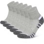 CLOSEMATE Calcetines Tobilleros Hombre Deporte Algodon Cortos Deportivos Sin Costuras Trabajo Transpirables Quarter Socks Negros