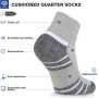 CLOSEMATE Calcetines Tobilleros Hombre Deporte Algodon Cortos Deportivos Sin Costuras Trabajo Transpirables Quarter Socks Negros