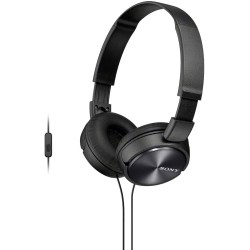 Sony MDR-ZX310APB - Auriculares de diadema cerrados (con micrófono, control remoto integrado), negro