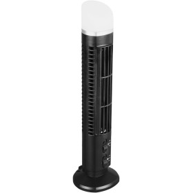Elprico Tower Fan, 90° Oscillating Tower Fan, Fast Cooling, Quiet Operation, Portable Bladeless Fan with Light for Home,