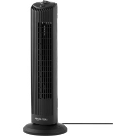 Amazon Basics 28" Tower Fan with 3 Speeds and 60 Degree Oscillation UK Plug Black