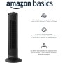 Amazon Basics 28" Tower Fan with 3 Speeds and 60 Degree Oscillation UK Plug Black