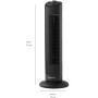 Amazon Basics 28" Tower Fan with 3 Speeds and 60 Degree Oscillation UK Plug Black