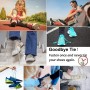 Olukssck 2 Pares Cordones Elásticos Sin Nudo con Hebilla Metal | Cordones de Zapatos de Deporte | Cordones Elásticos Zapatos